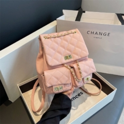 Balo Da Ô Trám Cao Cấp Màu Hồng